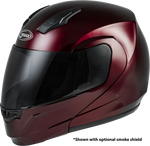 MD-04 MODULAR HELMET WINE RED 3X