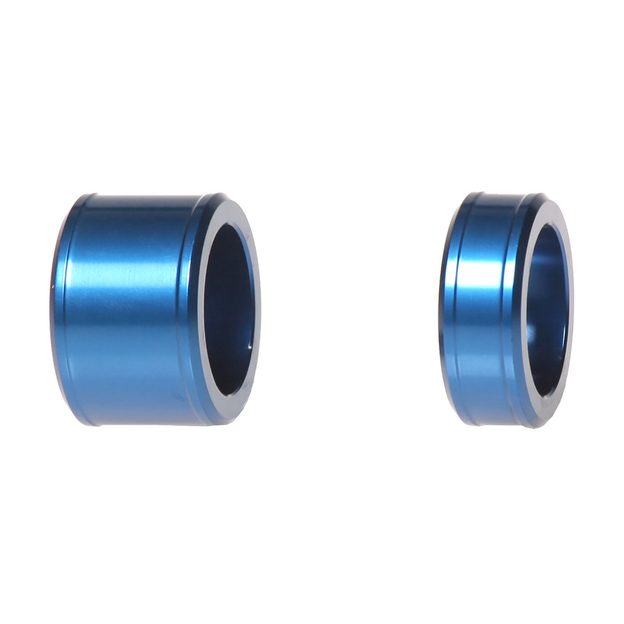 FRONT WHEEL SPACERS BLUE YAM