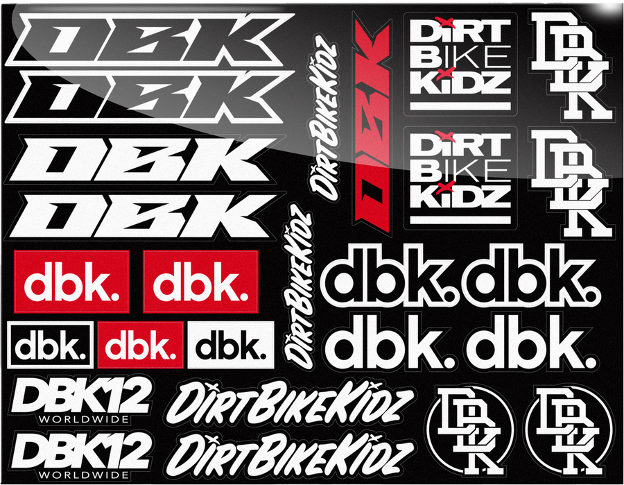 RACE PACK STICKER SHEET 8.5"X11" | AC-RACEPACK-DECAL