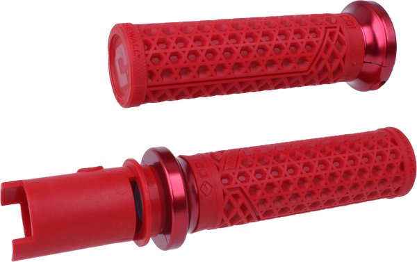 VAN'S LOCK-ON GRIPS DARK RED/RED CVO `23-24