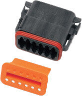 12-WIRE BLACK DEUTSCH PLUG & WDGLCK HD# 72119-94BK | DP-12B