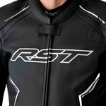 S1 D3O LEATHER JACKET BLK/WHI 4X