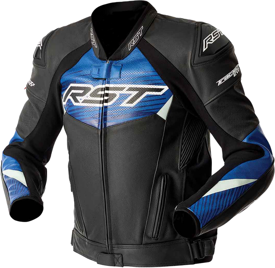TRACTECH EVO D3O JACKET BLK/BLUE LEATHER