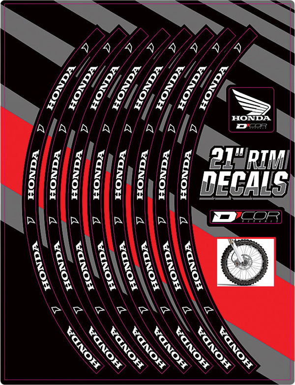 RIM DECALS 21" HONDA LOGO FRONT | 40-80-200