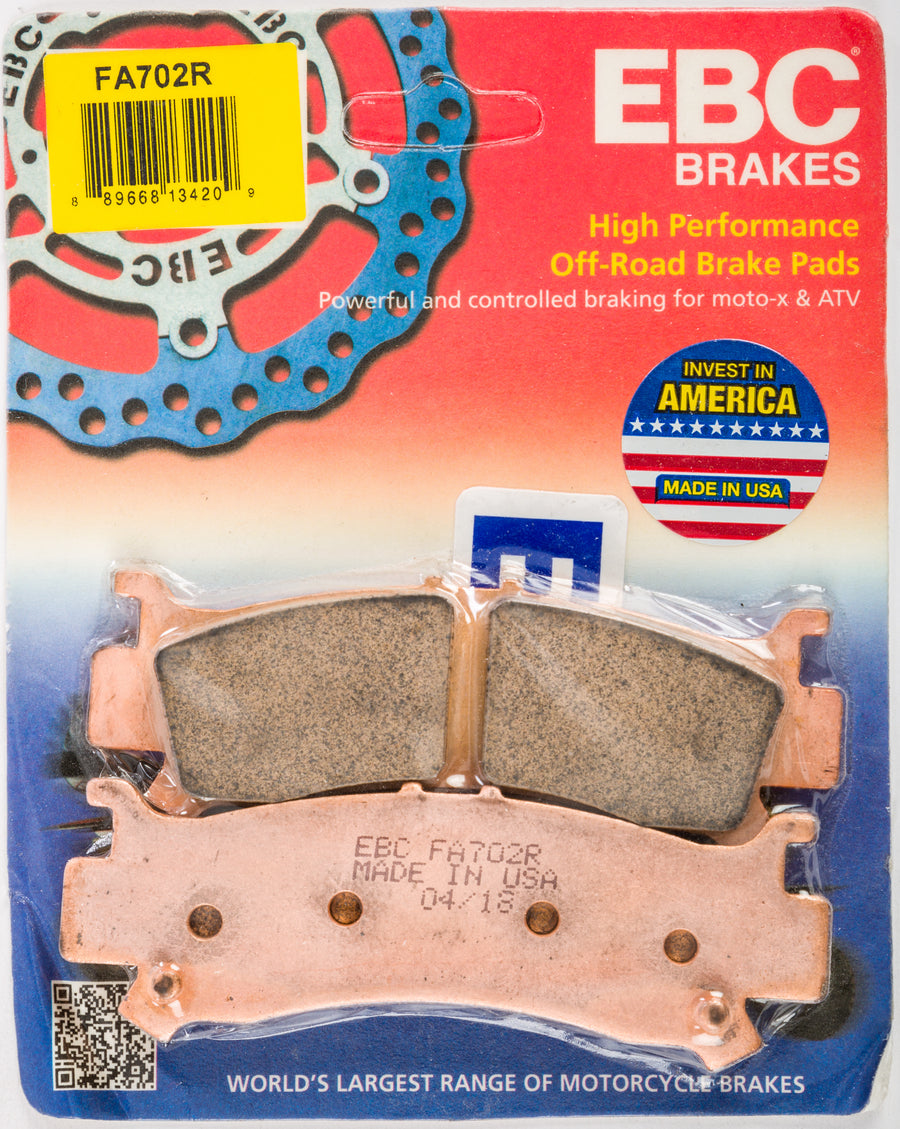 BRAKE PADS FA702R SINTERED R SERIES