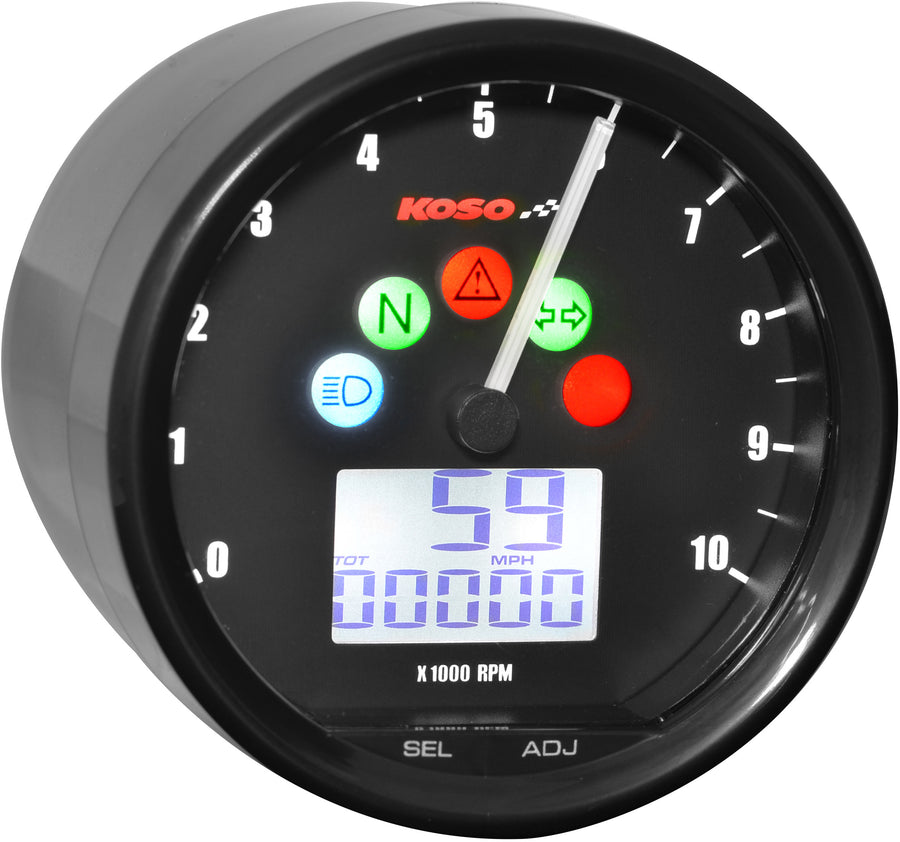 TNT-02 SPEEDOMETER TACHOMETER COMBO BLACK | BA058100-HD