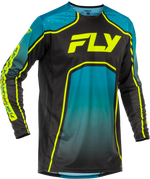 RAYCE BICYCLE JERSEY TEAL/BLACK/LIME 2X