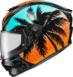 EXO-R330 FULL-FACE HELMET TUBBS LIGHT BLUE/ORANGE 2X