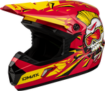 YOUTH MX-46Y UNSTABLE HELMET RED/YELLOW YM