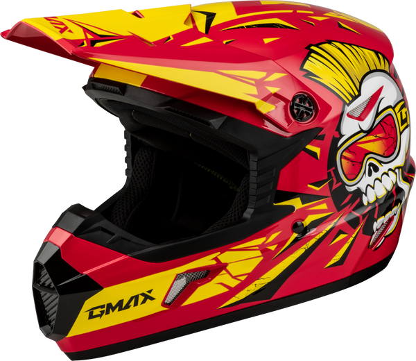 MX-46Y UNSTABLE HELMET RED/YELLOW