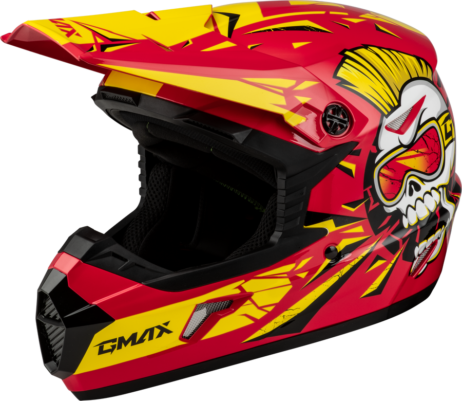 MX-46Y UNSTABLE HELMET RED/YELLOW