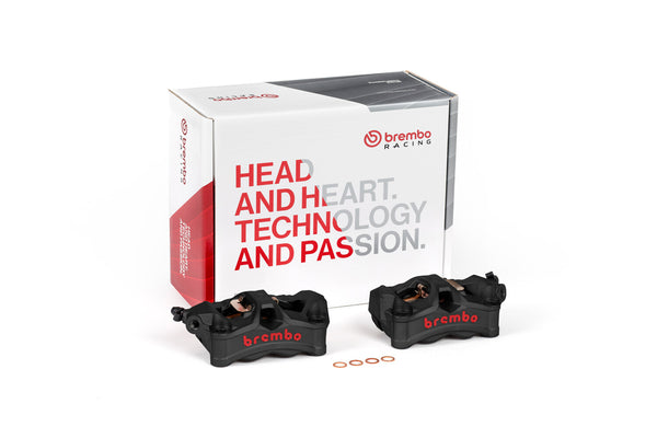 PRIME BRAKE CALIPER STYLEMA FRONT SET BLACK