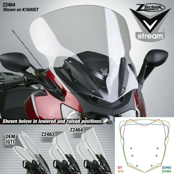 VSTREAM WINDSCREEN TALL TOUR CLEAR BMW | Z2464
