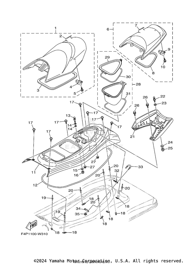 SINGLE SEAT ASSY | F4P-U372A-50-00