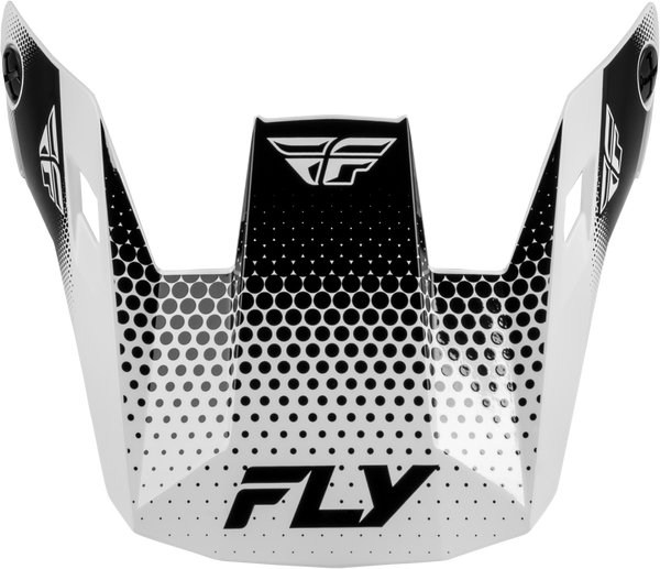 RAYCE SONAR HELMET VISOR WHITE/BLACK YS-YL | 73-3650VY