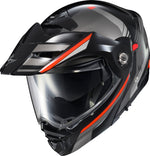 EXO-AT960 MODULAR HELMET MONK BLACK/RED 3X