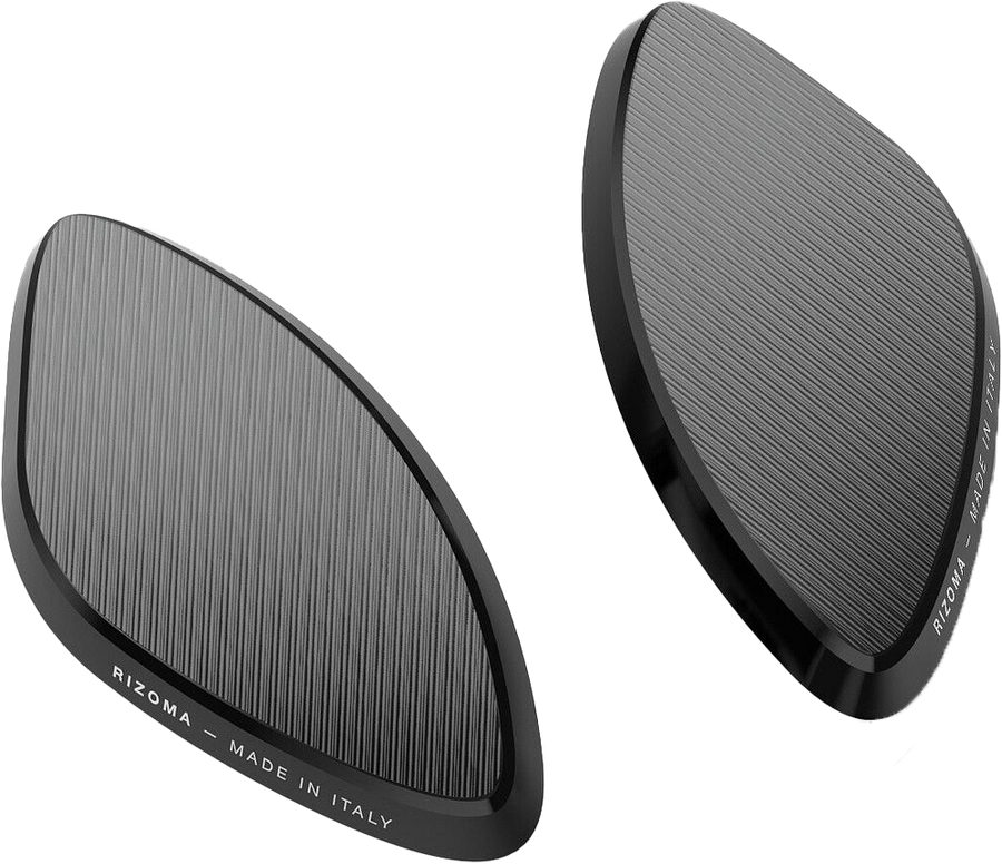 MIRROR BLOCK OFF PLATES PAIR BLACK APR | BS545B