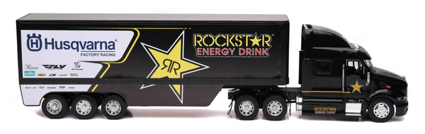 1:32 SCALE ROCKSTAR HUSQVARNA RACING TRANSPORTER RIG | 10963