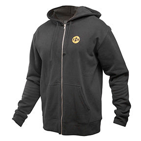 ELEANOR HOOD ZIP-UP BLK