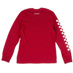 DIE HAPPY LS TEE CARDINAL
