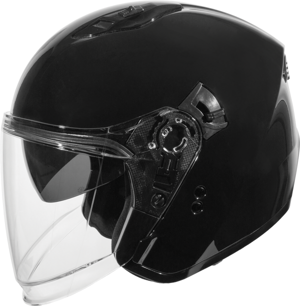 OF-87 HELMET W/LED LIGHT BLACK