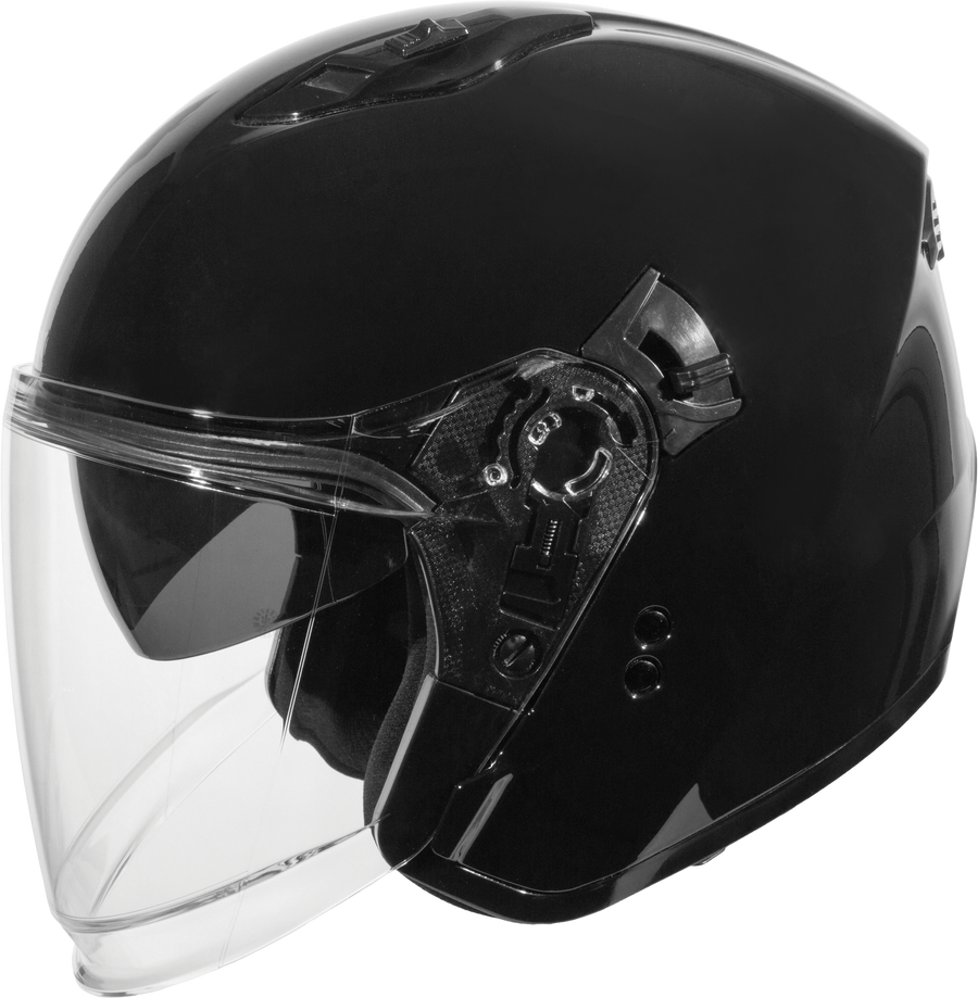 OF-87 HELMET W/LED LIGHT BLACK 3X