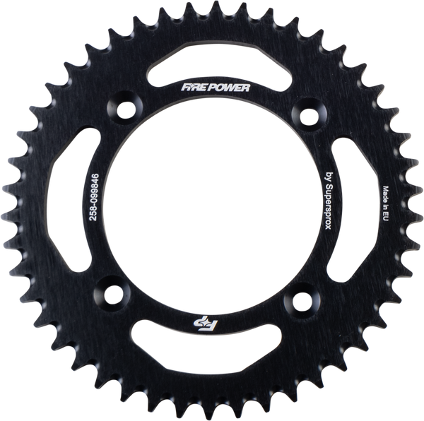 REAR SPROCKET ALUMINUM 46T BLK | FPA-998-46-BLK