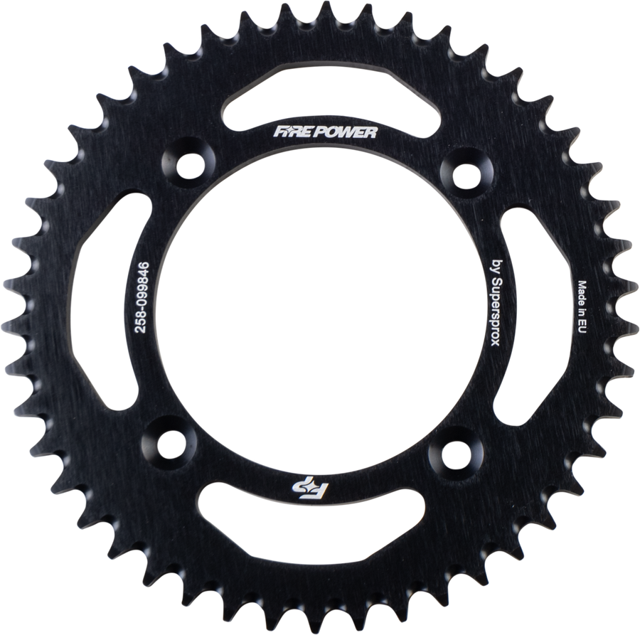 REAR SPROCKET ALUMINUM 46T BLK | FPA-998-46-BLK