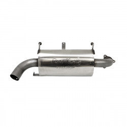 SINGLE SLIP-ON SYSTEM W/ OVAL SPORT MUFFLER CHROME | AT-9518SP