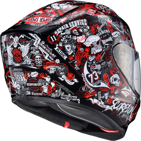 EXO-R330 FULL FACE HELMET SHAKE 2 RED