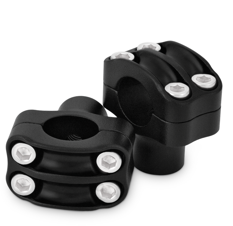 REAPER 1-1/2" RISERS 1" BAR SET - TEXTURE BLACK | B12-8011TB