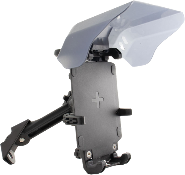 ARMOR CHARGER PHONE MOUNT W/VISOR BLACK | QR005000