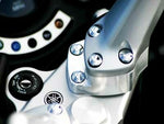 HANDLEBAR RISERS SILVER YAM