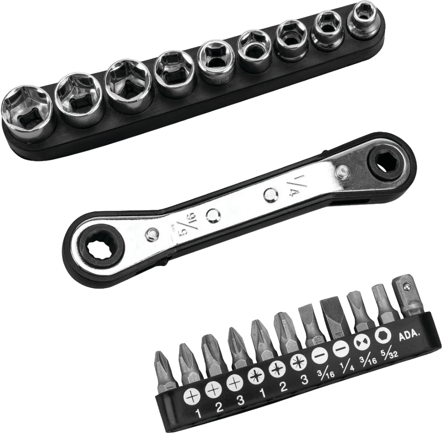 21 PC. OFFSET RATCHETING DRIVER