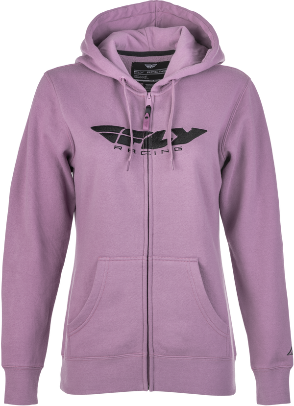 WOMEN'S FLY CORPORATE ZIP UP HOODIE MAUVE