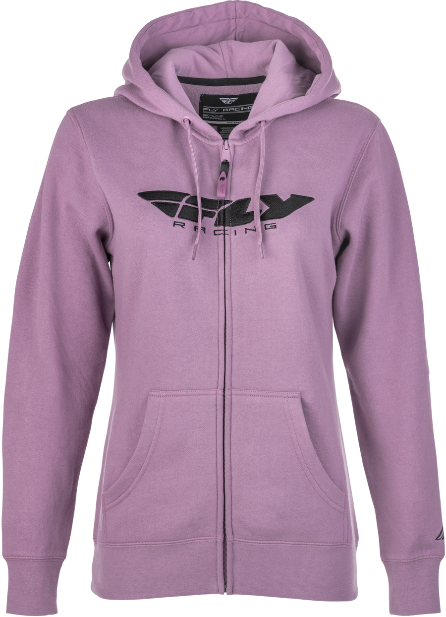 WOMEN'S FLY CORPORATE ZIP UP HOODIE MAUVE