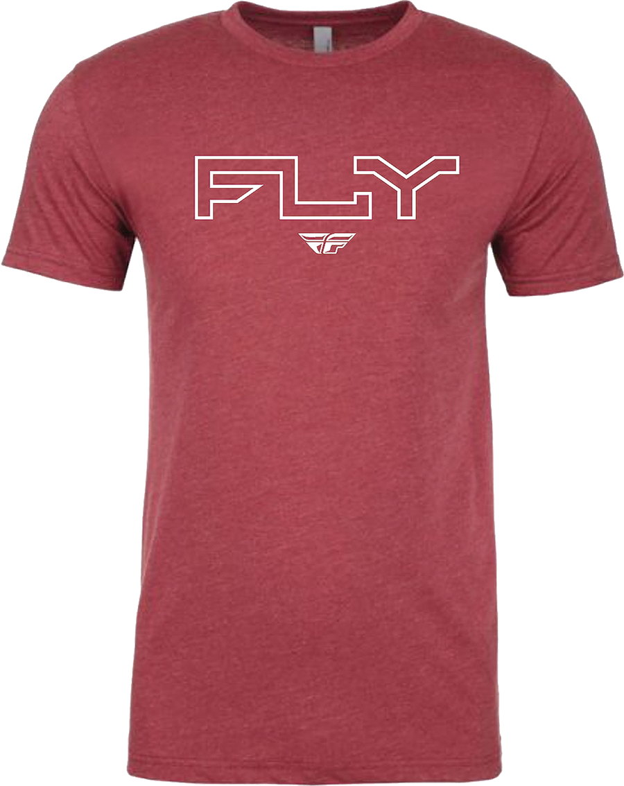 FLY EDGE TEE CARDINAL 2X