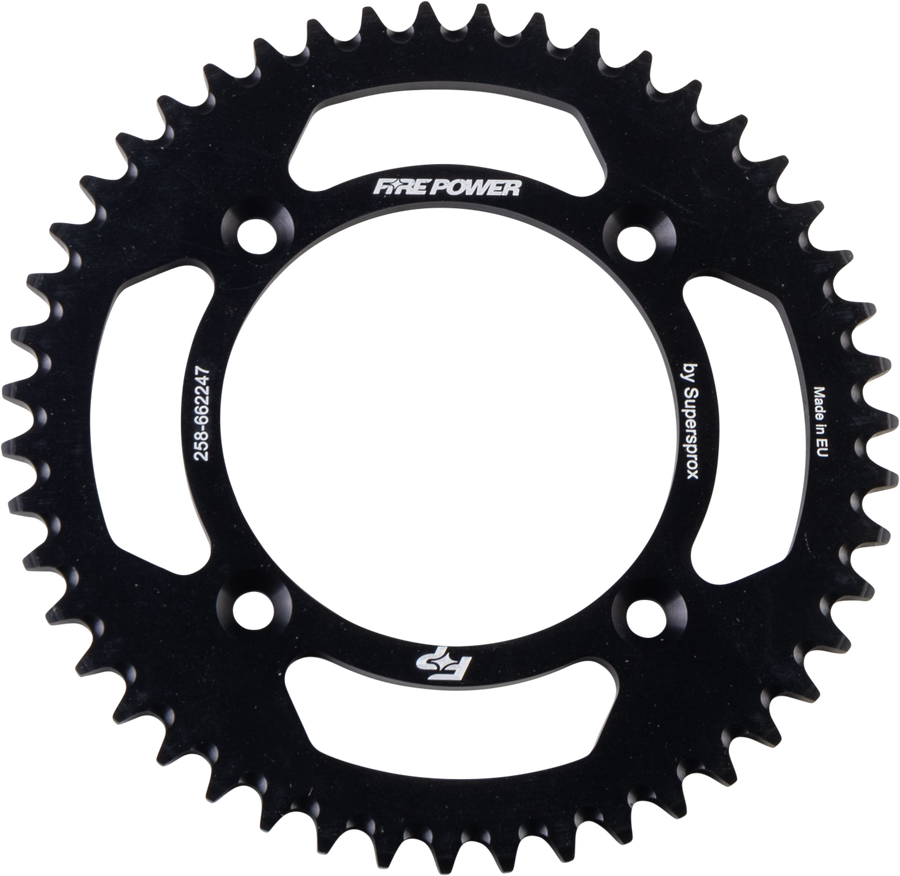 REAR SPROCKET ALUMINUM 47T BLK | FPA-6622-47-BLK