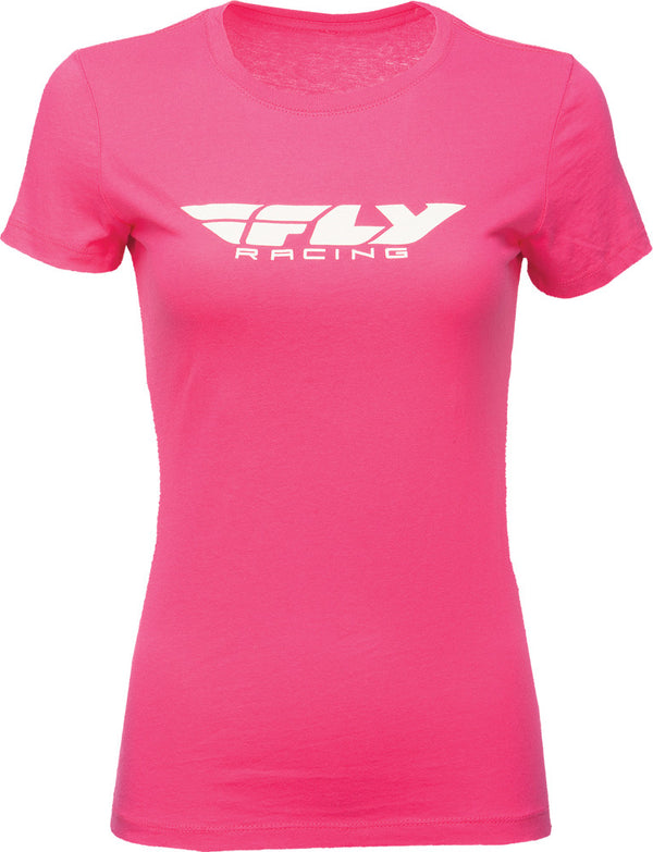WOMEN'S FLY CORPORATE TEE RASPBERRY