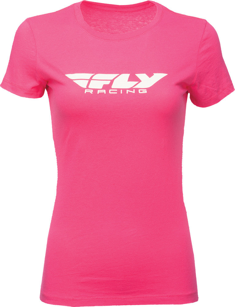 WOMEN'S FLY CORPORATE TEE RASPBERRY