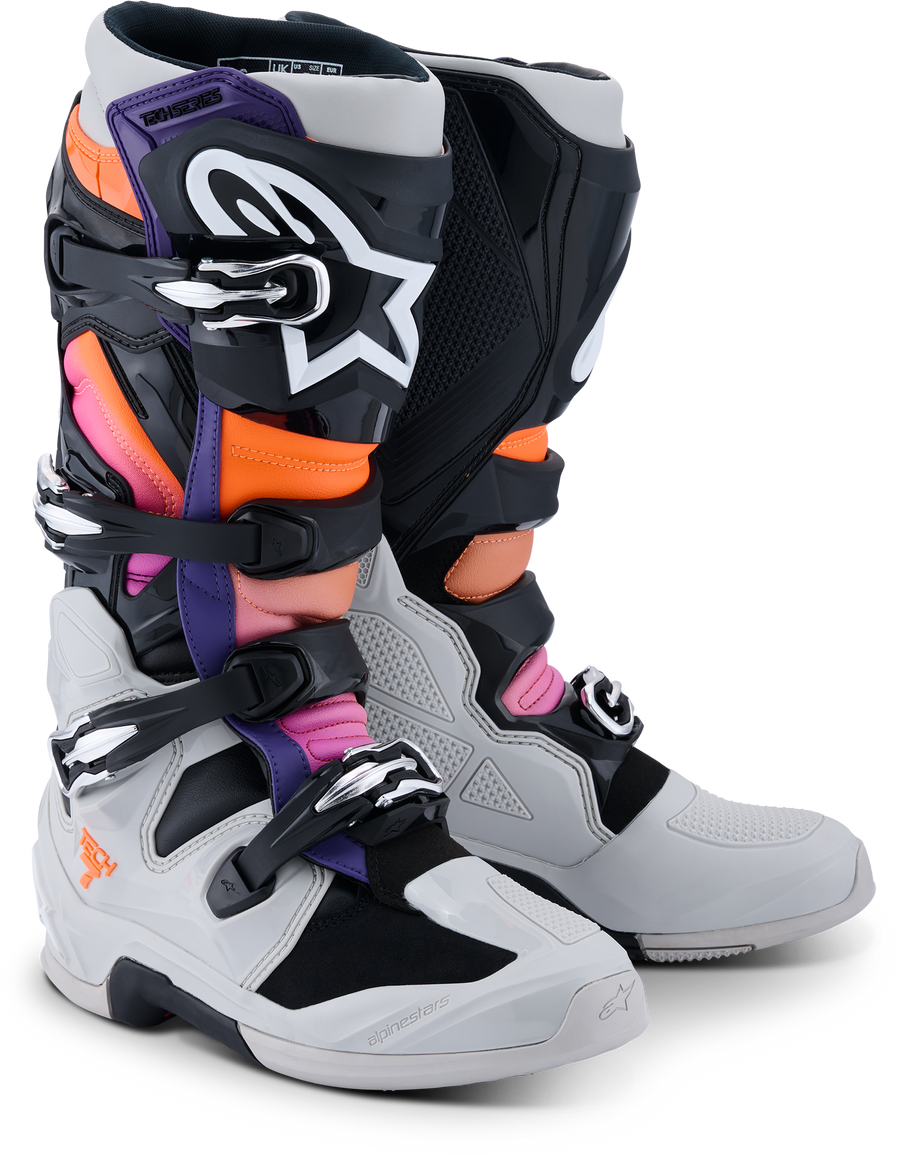 TECH 7 BLK/LGHT GRY/ORNG FL/MAGNTA 10 | 2012025-1594-10