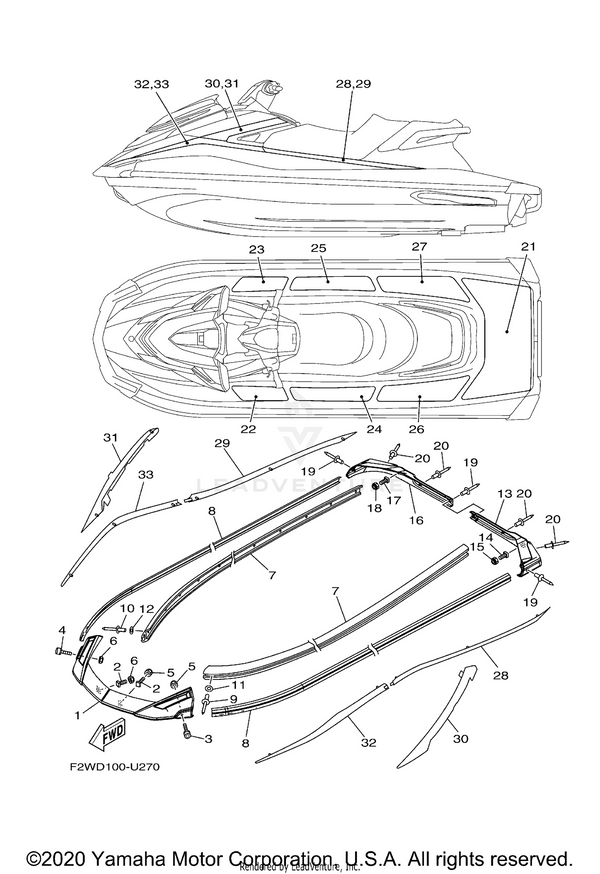 GUNWALE, STERN 2 | F2X-U251E-00-00
