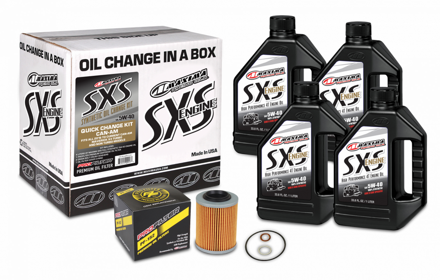SXS CANAM OIL QUICK CHANGE KIT 5W40 W/ OIL FILTER | 90-469013-CA
