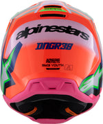 SM3 YOUTH DEEGAN HELMET ORNG FLO/PRPL/PNK FLUO YS | 8301425-433-YS