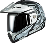 MD-74 STRIKER MODULAR HELMET W SLVR SHIELD SLVR/BLU MTLC MD