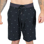 JASPER19 BOARDSHORT BK/WT