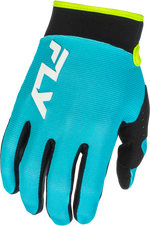YOUTH F-16 GLOVES AQUA/BLACK/WHITE YXS | 379-913YXS