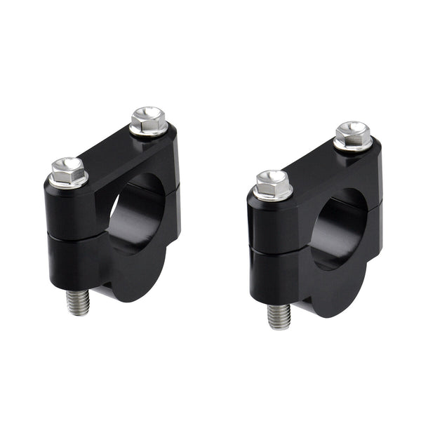 7/8" HANDLEBAR RISERS 19MM BLACK