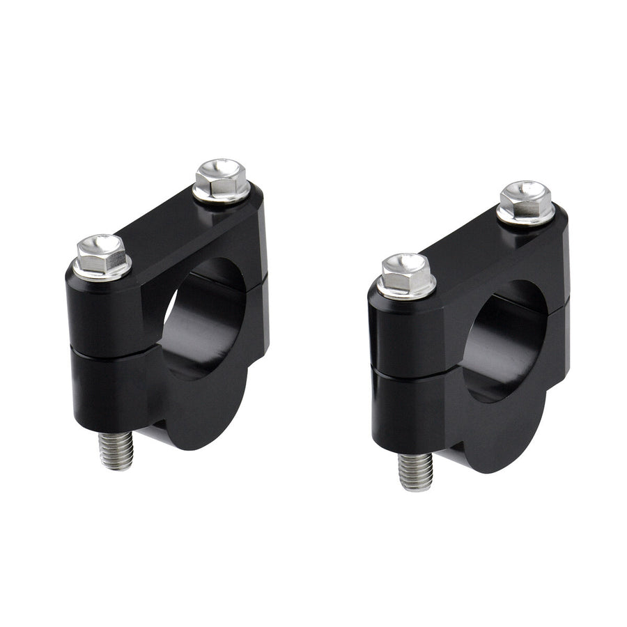 7/8" HANDLEBAR RISERS 19MM BLACK