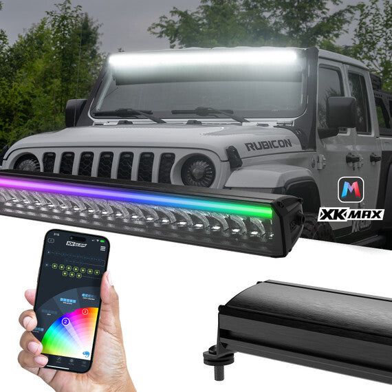 XKMAX 20" LIGHT BAR DUAL MODE WITH RGBW STRIP APP CONTROL